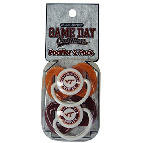 Virginia Tech Hokies NCAA Baby Paciifers - 2 Pack