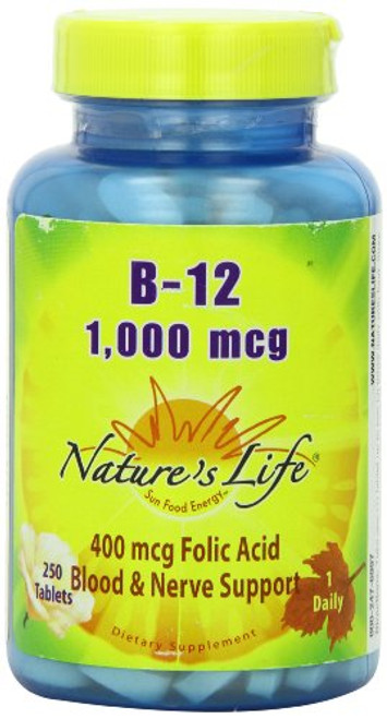 Natures Life B-12 Tablets 1000 Mcg 250 Count