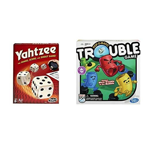 Yahtzee Classic and Trouble Game Bundle