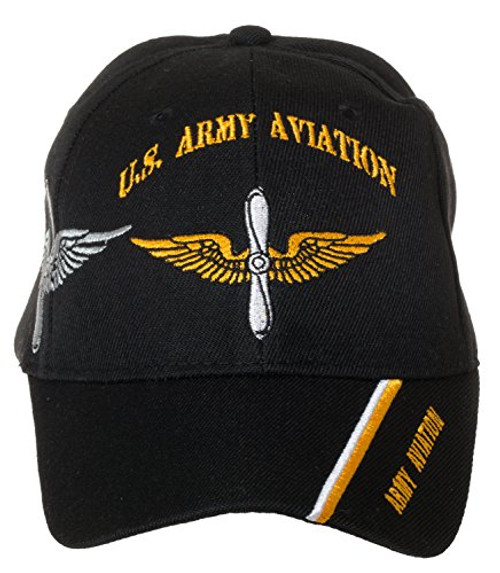 Artisan Owl Officially Licensed US Army Aviation Embroidered Black Baseball Cap Artisan Owl Officially Licensed US Army Aviation Embroidered Black Baseball Cap
