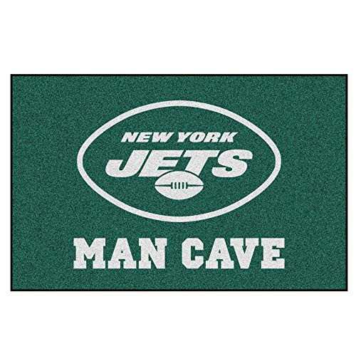 FANMATS 14345 NFL New York Jets Nylon Universal Man Cave Starter Rug FANMATS 14345 NFL New York Jets Nylon Universal Man Cave Starter Rug