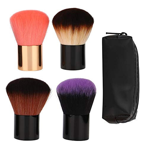 Portable Makeup Brushes Face Blush Powder Brush Women Beauty Tools with Storage Bagfor Eyeshadow Face Powder Foundation Blush Makeup Brush