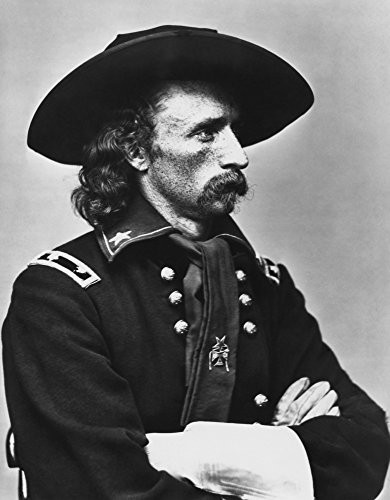 Vintage American Civil War photo of Major General George Armstrong Custer Poster Print by John ParrotStocktrek Images 12 x 16