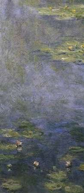 Water Lilies Nympheas IV center Poster Print by Claude Monet 10 x 20