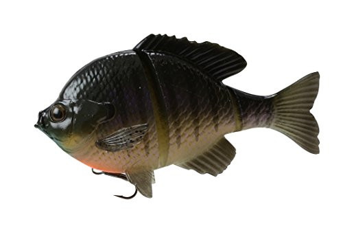 Savage Gear 3D Bluegill Line Thru 6 Floating Soft Bait- BF-150-DG Dark Gill 6-inch 3-12oz