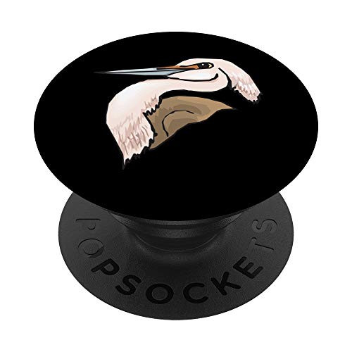 Heron Head Design PopSockets Grip and Stand for Phones and Tablets