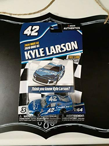 NASCAR Authentics 2020 Wave 3 - Kyle Larson 42 Camaro - CreditOne Paint Scheme - 164 Scale
