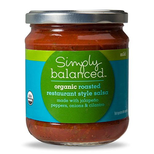 Organic Roasted Restaurant Style Salsa Mild - 16oz - Simply Balanced