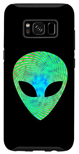 Galaxy S8 Psychedelic Alien face graphic Alien Head UFO Case