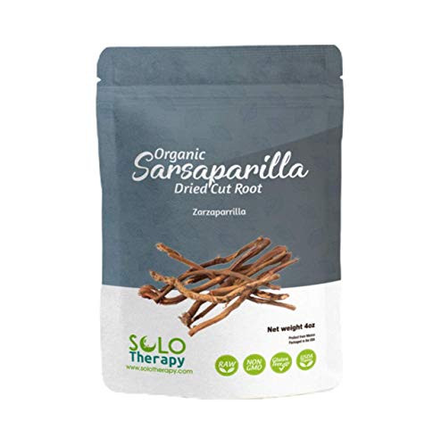 Organic Sarsaparilla Dried Cut Root  4 oz_  Smilax Medica  Raíz De Zarzaparrilla 4 oz_ Tea  Sarsaparilla Herbal Tea  Product From Mexico  Packaged in the USA 4 oz_