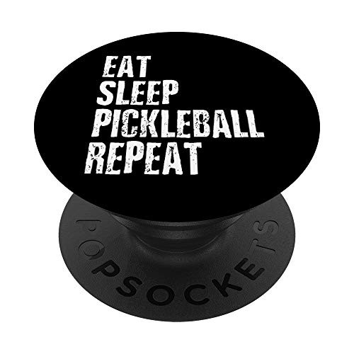 Mens Pickleball Player Eat Sleep Pickleball Repeat PopSockets Grip and Stand for Phones and Tablets