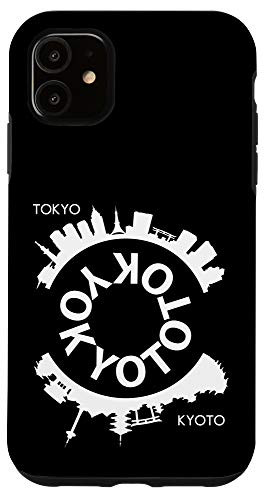 iPhone 11 TOKYO KYOTO JAPAN SKYLINE OF BUILDING TOWER TEMPLE TORII Case