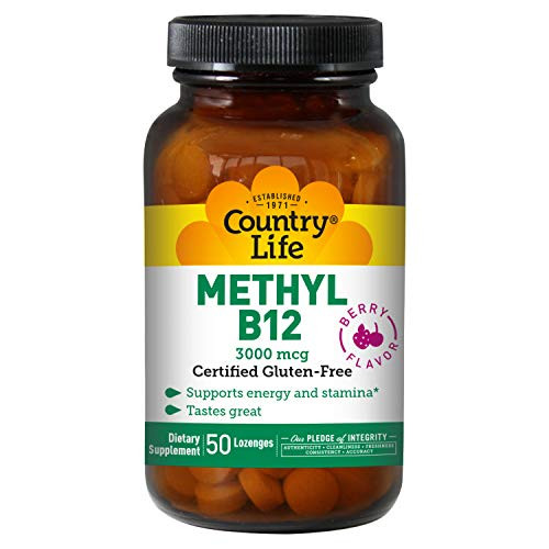 Country Life Methyl B12 3000 mcg 50 Lozenges