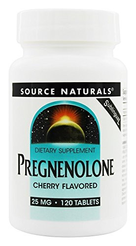 Source Naturals Pregnenolone Cherry -- 25 mg - 120 Lozenges
