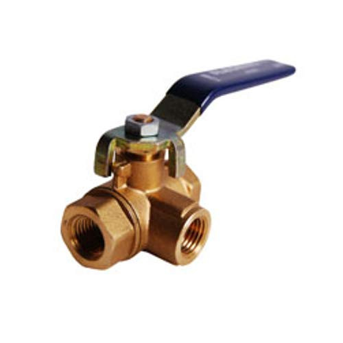 Legend Valve 101-442 Three-Way Forged Brass Ball Valve 1_2x1x1_5
