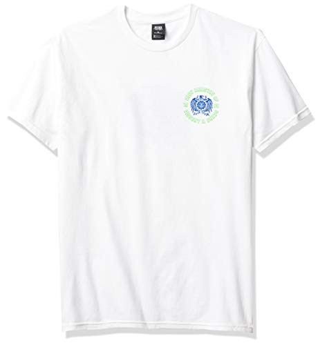 Obey Mens Basic SS Eagle Dissent TEE White Medium