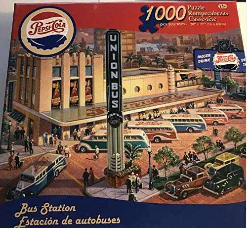 Pepsi-Cola Vintage 1000 Piece Jigsaw Puzzle  Bus Station