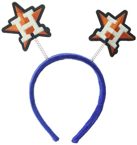 FOCO MLB Houston Astros Mens Springy Ears HeadbandSpringy Ears Headband Team Color One Size