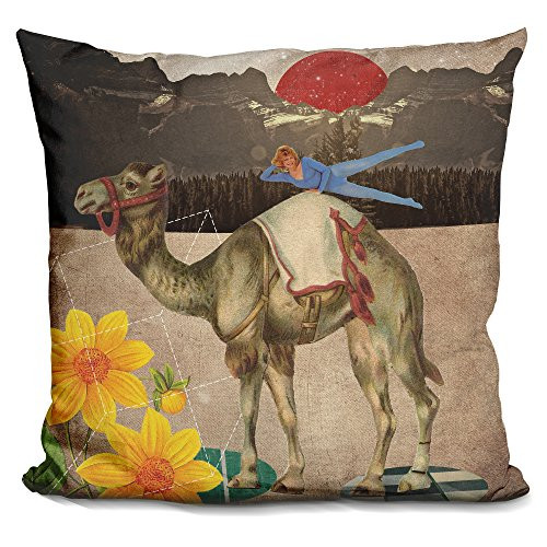 LiLiPi" Desert is A Lonely Place Decorative Accent Throw Pillow