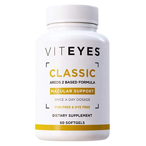 Viteyes Classic AREDS 2 Macular Health Formula Softgels with 500 mg Vitamin C Eye Health Vitamin for Vision Protection 60 Capsules
