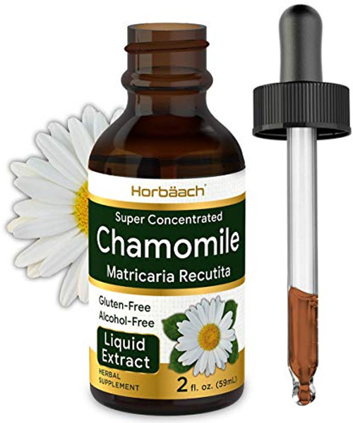 Chamomile Extract  2 Oz  Alcohol Free  Vegetarian Non-GMO Gluten Free Liquid Tincture  by Horbaach