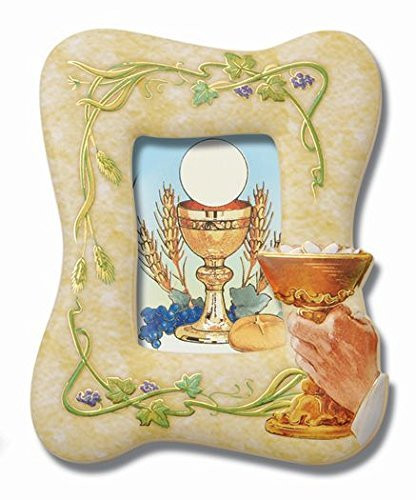First Communion Resin Tabletop Keepsake Picture Frame 4 x 5 Inch