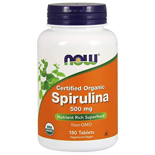 Now Foods Organic Spirulina Tablets, 180