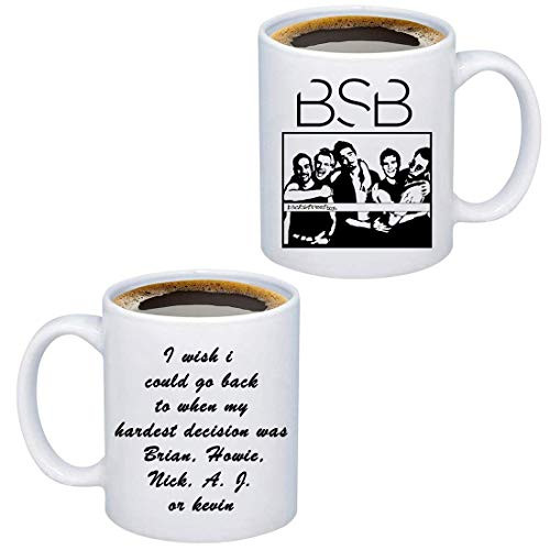 TIIMG I Wish I Could Go Back to When My Hardest Decision was Brian Howie Nick A J Or Kevin Mugs for BSB Fans Music Lover Backstreet Boys Mug