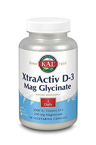 XtraActiv D-3 Mag Glycinate 5000 iu Kal 90 VCaps by Kal
