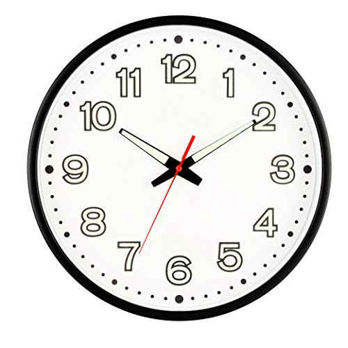 Fasmov 12 Inch Modern Night Light Wall Clock Silent Non-Ticking Quartz Wall Clocks Battery Operated Easy to Read for Home Office School Decor Clock Fasmov 12 Inch Modern Night Light Wall Clock Silent Non-Ticking Quartz Wall Clocks Battery Operated Easy to Read for Home Office School Decor Clock