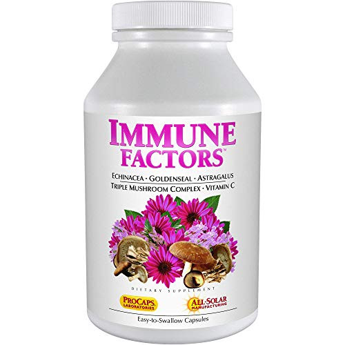 Andrew Lessman Immune Factors 30 Capsules  Echinacea Goldenseal Vitamin C Astragalus Supports and Promotes Immune System and Natural Defenses No Additives_ Small Easy to Swallow Capsules