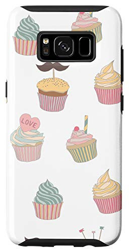 Galaxy S8 White Cupcake Pattern Gift Phone Case