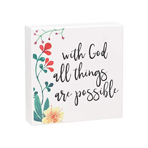 Collins Painting All Things Floral Wood Box Sign are Possible