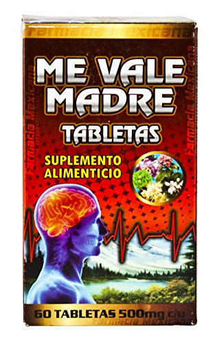 Me Vale Madre Tablets - Stress Anxiety Nervousness 60 Tablets