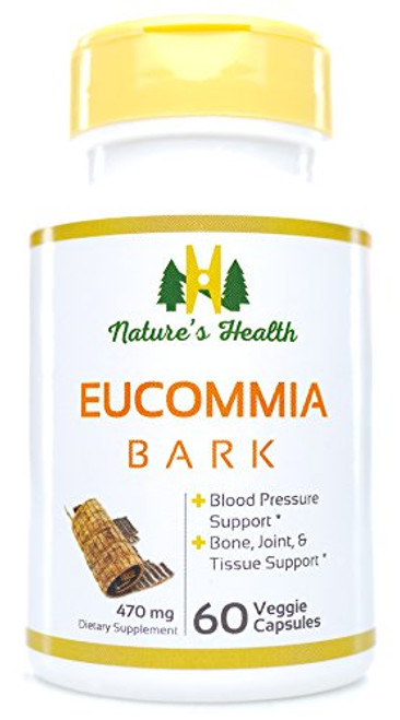 Eucommia Bark Bone Joint Health Supplement Blood Pressure Management Du Zhong 940 MG Per Serving 60 Veggie Capsules Natures Health Eucommia Bark Bone Joint Health Supplement Blood Pressure Management Du Zhong 940 MG Per Serving 60 Veggie Capsules Natures Health