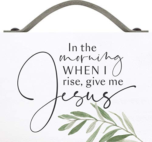 P_ Graham Dunn Give Me Jesus Classic White 7_25 x 5_5 Pine Wood Tabletop Word Block Sign