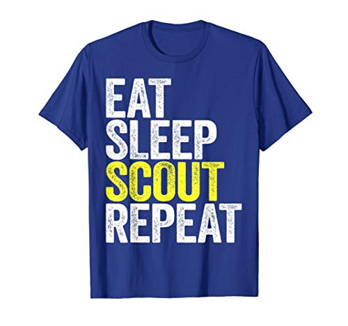 Eat Sleep Scout Repeat T-Shirt Scouting Gift Shirt