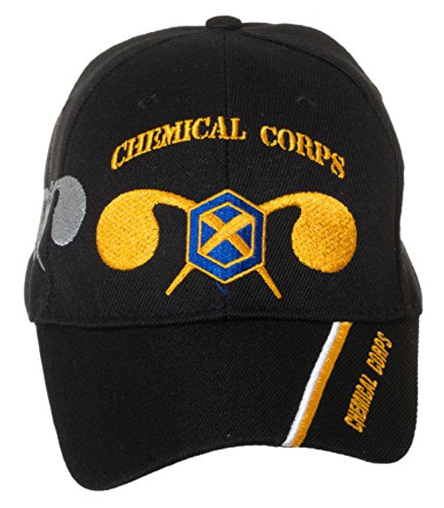 Artisan Owl Officially Licensed US Army Chemical Corps Embroidered Black Baseball Cap Artisan Owl Officially Licensed US Army Chemical Corps Embroidered Black Baseball Cap