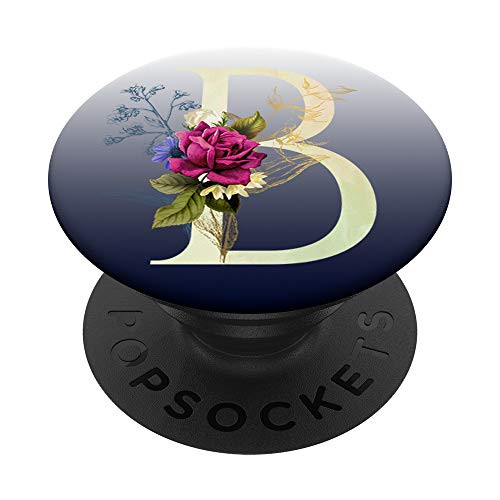Letter B Initial B Monogram PopSockets Grip and Stand for Phones and Tablets