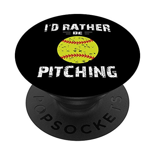 Id Rather Be Pitching Gift for Softball Pitcher PopSockets PopGrip Swappable Grip for Phones   Tablets Id Rather Be Pitching Gift for Softball Pitcher PopSockets PopGrip Swappable Grip for Phones   Tablets