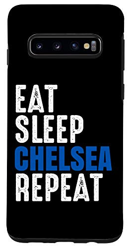 Galaxy S10 Chelsea Eat Sleep Repeat Tee Gift Case