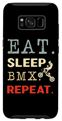 Galaxy S8 Eat Sleep Bmx Repeat Brake Wheel Ride Bicycle Cycling Bike Case