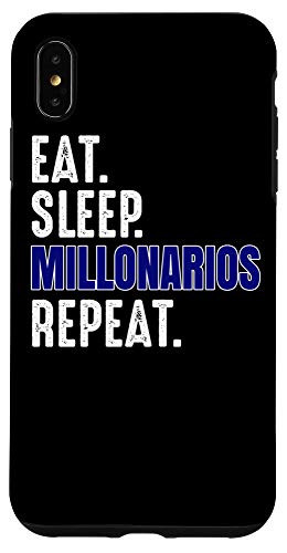 iPhone XS Max Millonarios Giftt Eat Sleep Repeat Fan Colombia Case