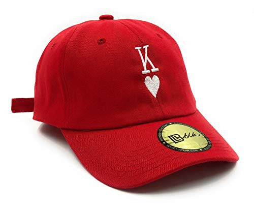 B L K Headwear - King of Hearts Dad Hat Red