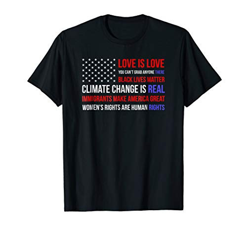 Love Is Love TShirt Black Lives Climate Change Immigrant Top