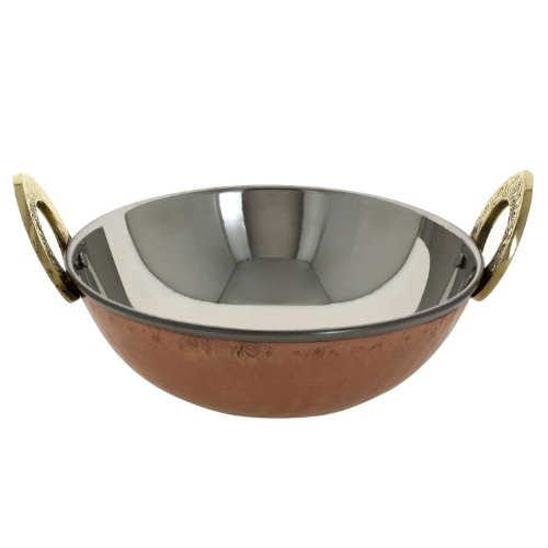 RoyaltyRoute Copper Karahi Serving Bowl Tableware Indian Cuisine Serveware Kitchen Utensils