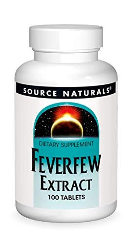 Source Naturals Feverfew Extract - Supports Healthy Brain Function - 100 Tablets