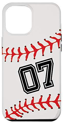 iPhone 12 Pro Max Baseball Player 07 Back No 07 Baseball Jersey Number Gift Case