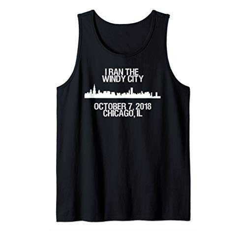 Chicago Flag Runner Gear Chicago Apparel Marathon Finisher Tank Top