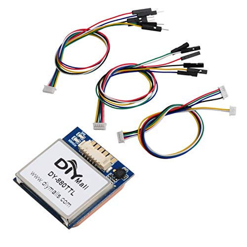DY-880TTL GPS Module with Active Antenna Build-in Flash Compass QMC5883L for APM2_6 Pixhawk Betaflight Flight Control Support GPS Glonass Beidou Replace BN-880